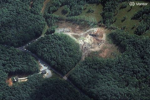 Satellitenaufnahme des Unfallorts in Tennessee