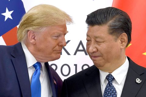 Donald trump (USA) und Xi Jinping (China) (Archivbild)