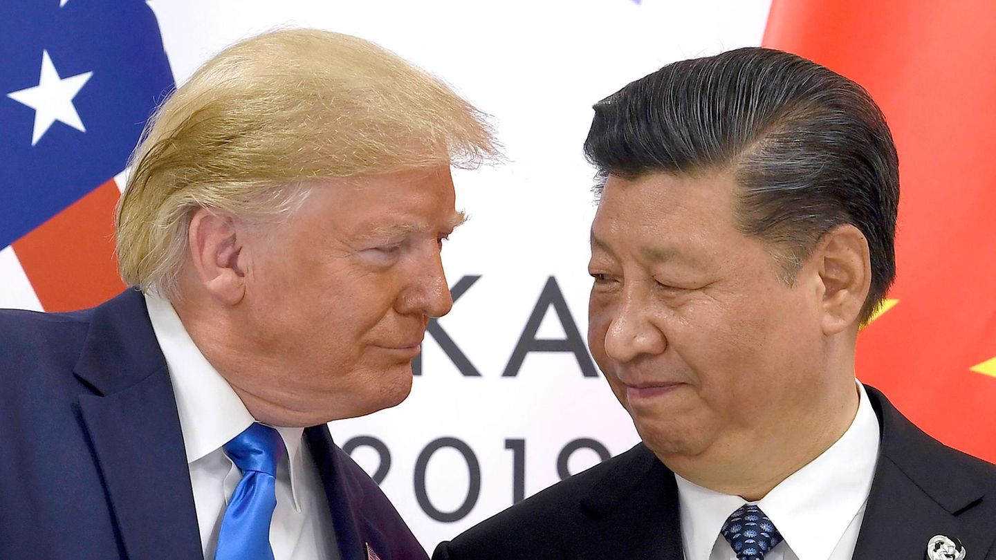 Donald trump (USA) und Xi Jinping (China) (Archivbild)