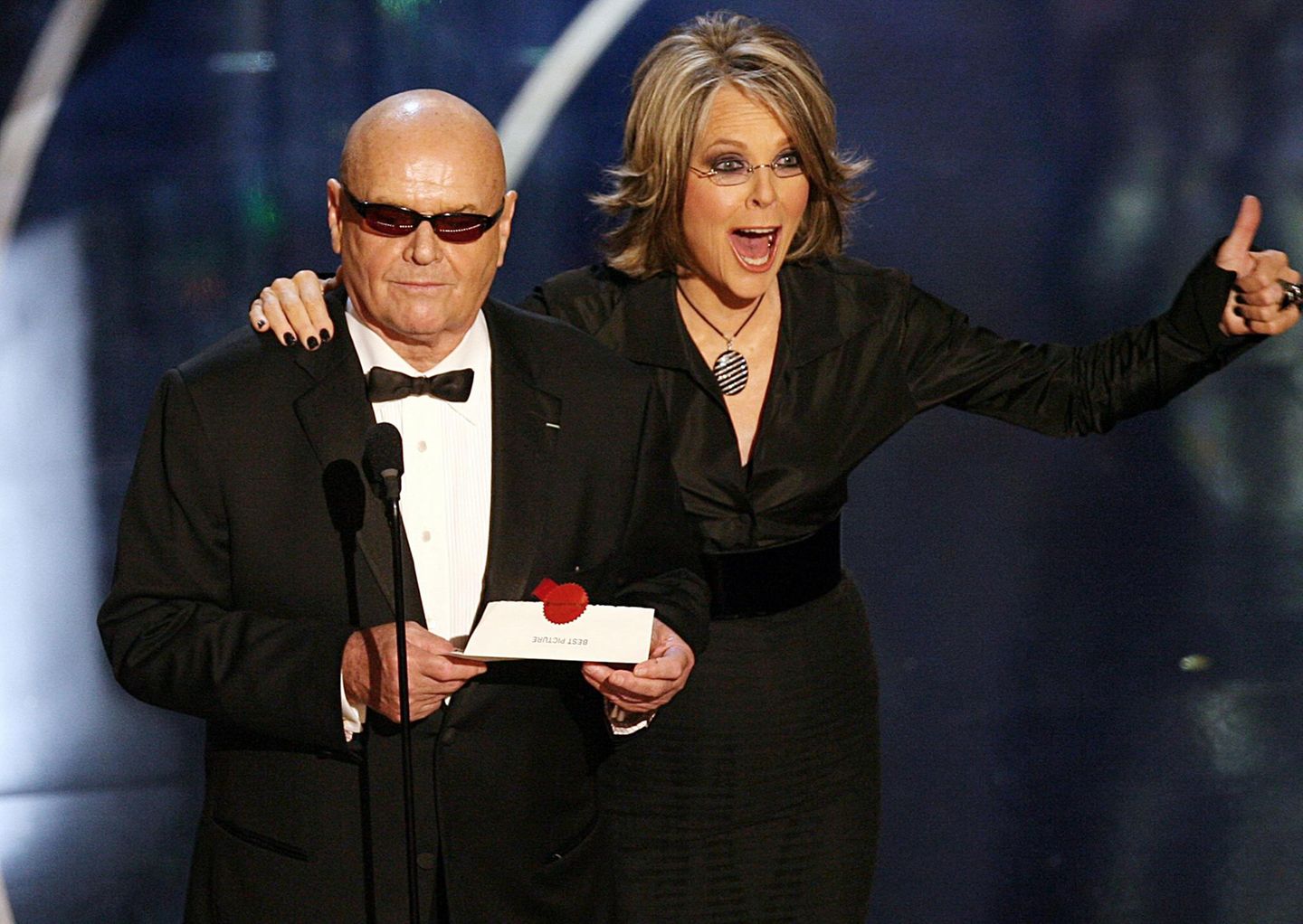 Zusammen mit Nicholson überreichte sie am 25. Februar 2007 den Oscar für den besten Film ("Departed")
