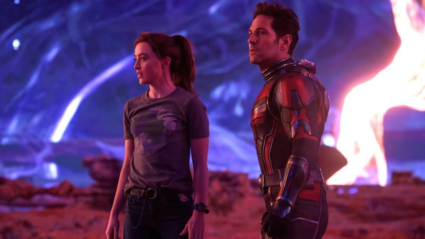 Nicht das beste CGI: Kathryn Newton und Paul Rudd in "Ant-Man and the Wasp: Quantumania".