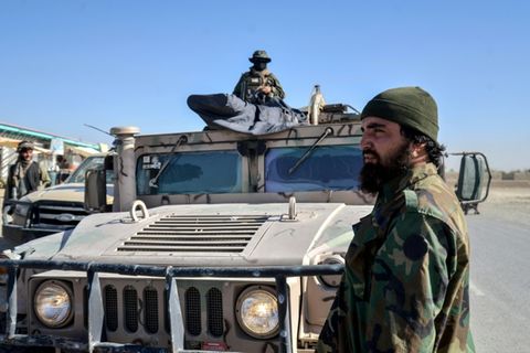 Taliban-Sicherheitskräfte im Grenzgebiet zu Pakistan