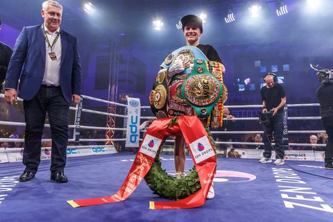 Tina Rupprecht wird Mama und beendet ihre Box-Karriere. (Archivbild) Foto: Andreas Gora/dpa
