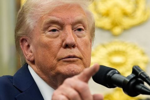 Donald Trump schlägt wieder versöhnlichere Töne Richtung China an. Foto: Alex Brandon/AP/dpa