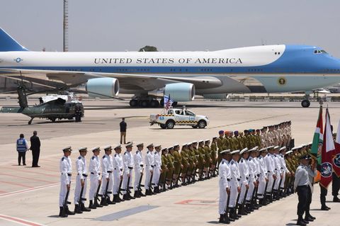 Donald Trumps Air Force One am Ben Gurion Flughafen außerhalb von Tel Aviv (Archibild)