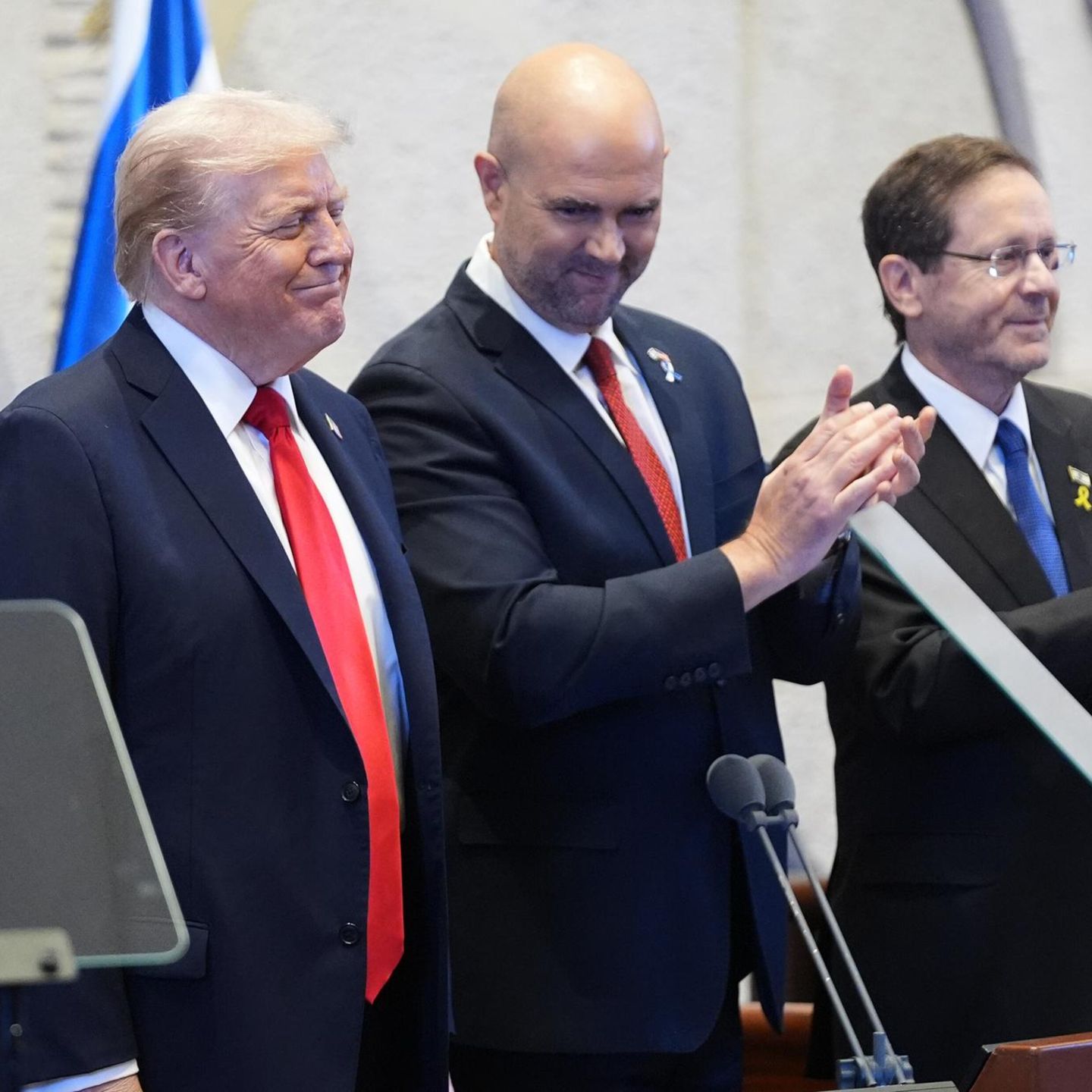 Donald Trump im israelischen Parlament