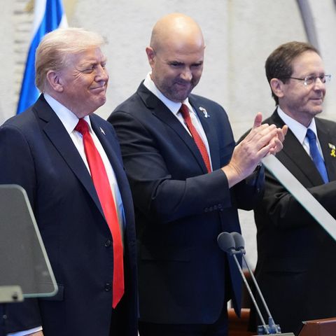 Donald Trump im israelischen Parlament