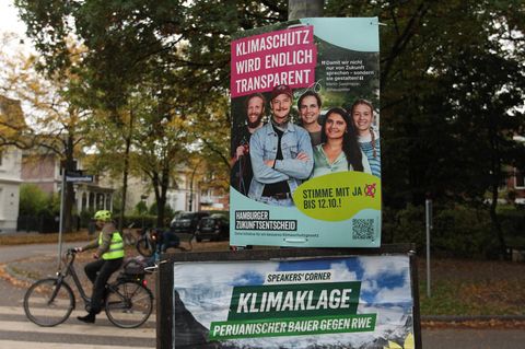 Klimaschutz Plakat zum Zukunftsentscheid