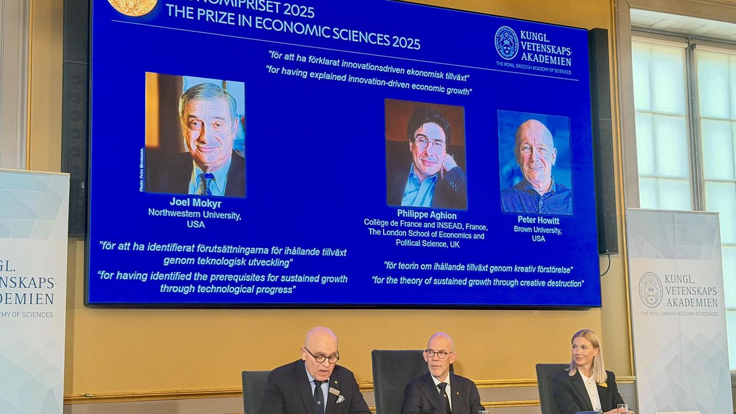 Die schwedische Akademie der Wissenschaften gibt die Nobelpreisträger für Wirtschaftswissenschaften bekannt