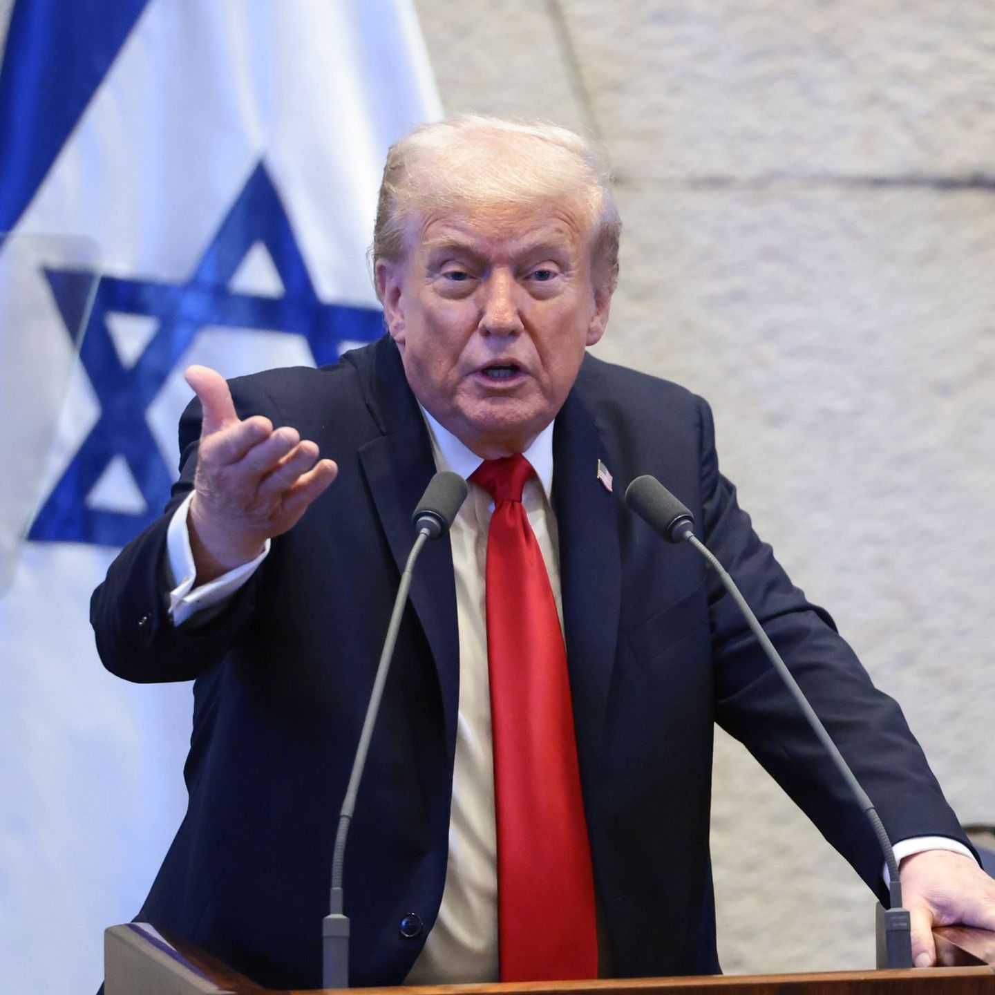 Trump sprach vor Israels Parlament, der Knesset