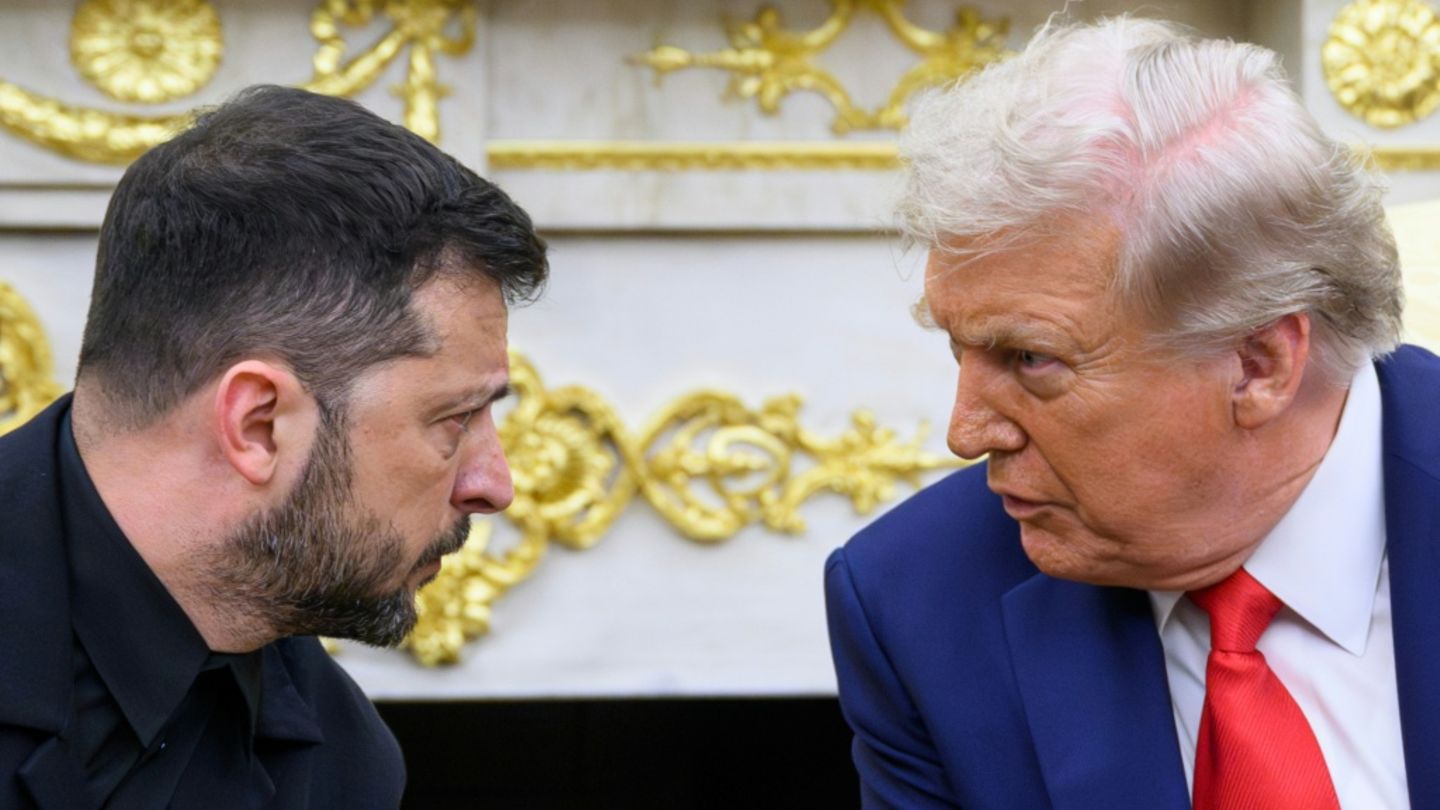Trump (r.) und Selenskyj im Weißen Haus im August