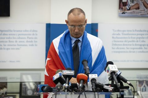 José Daniel Ferrer nach seiner Ankunft in Miami