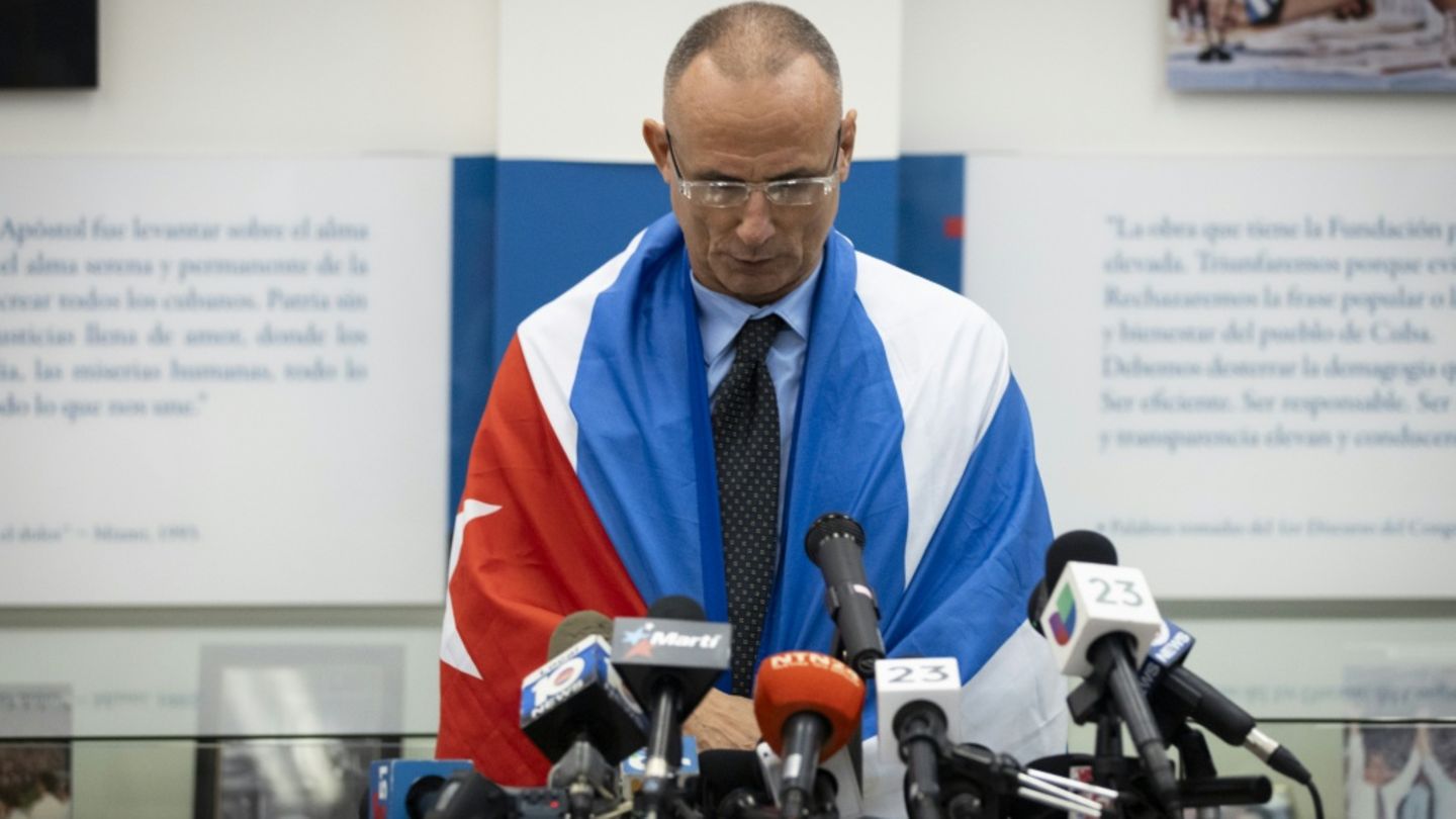 José Daniel Ferrer nach seiner Ankunft in Miami