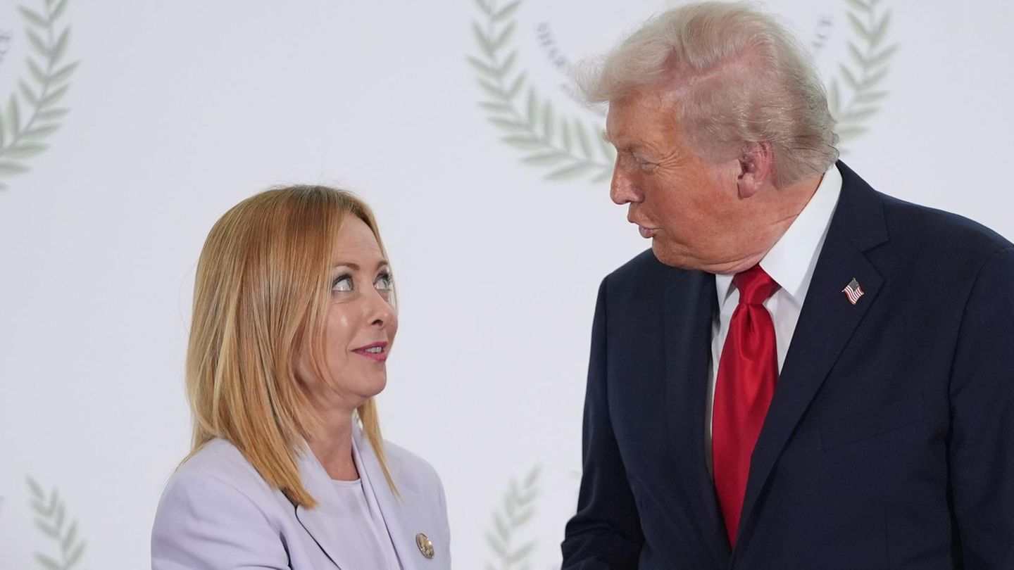 "Sie ist eine schöne junge Frau", sagt Donald Trump zu Giorgia Meloni