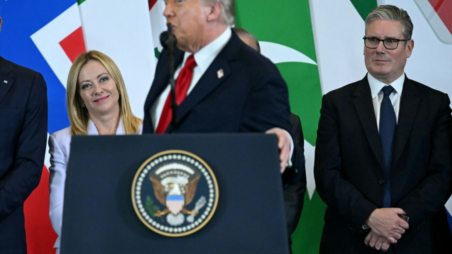 Trump und Meloni in Scharm el-Scheich