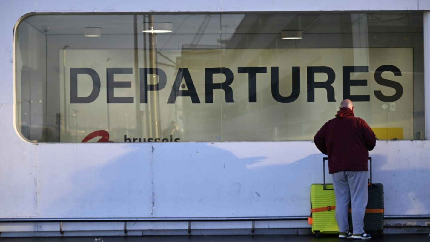 Szene am Flughafen Zaventem