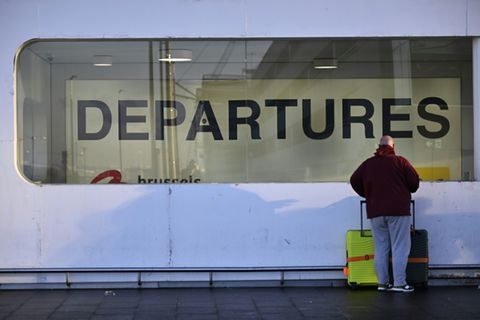 Szene am Flughafen Zaventem