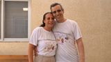 Endlich wieder vereint: Omri Miran und seine Ehefrau