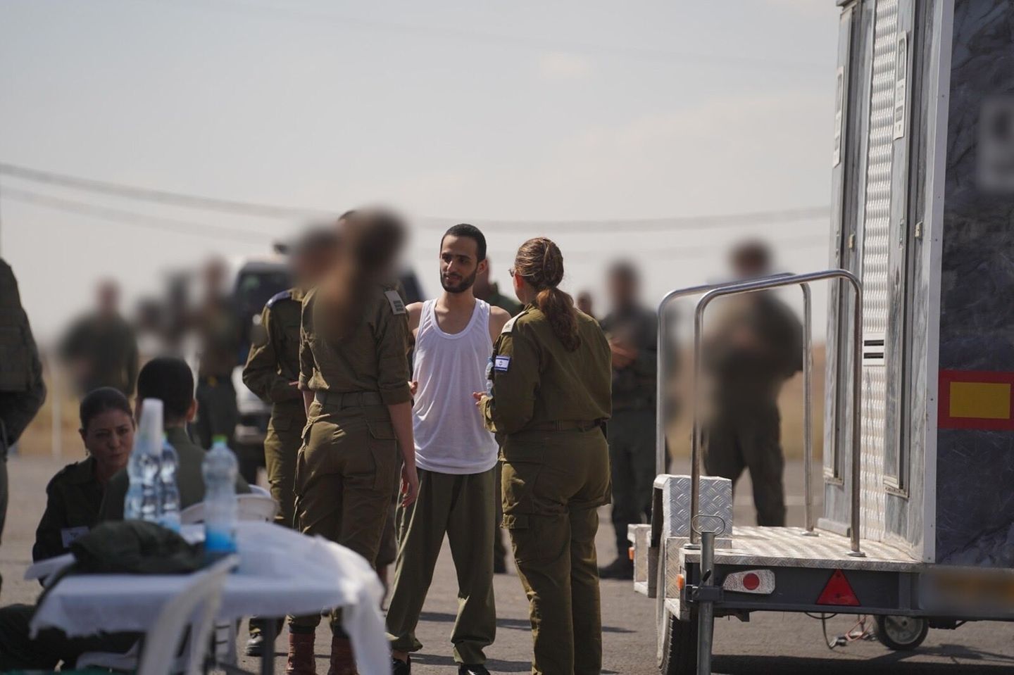 Nimrod Cohen bei seiner Freilassung