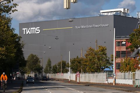 Am 20. Oktober sollen Aktien des Marineschiffbauers TKMS erstmals an der Börse gehandelt werden. (Archivbild) Foto: Marcus Golej