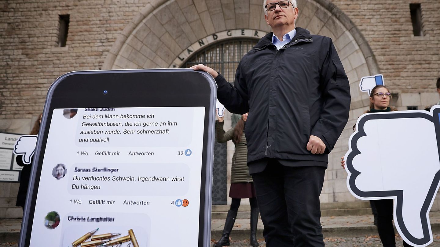 Jürgen Resch, Geschäftsführer der Deutschen Umwelthilfe (DUH) klagt gegen den US-Internetriesen Meta. (Archivbild) Foto: Carsten