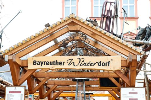 Das "Winterdorf" in Bayreuth wird traditionell Mitte Oktober eröffnet