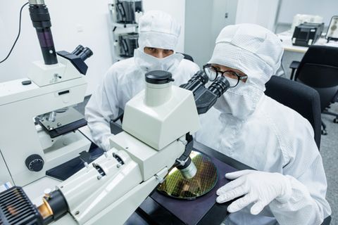 Ausbildungslabor von Halbleiterhersteller Infineon