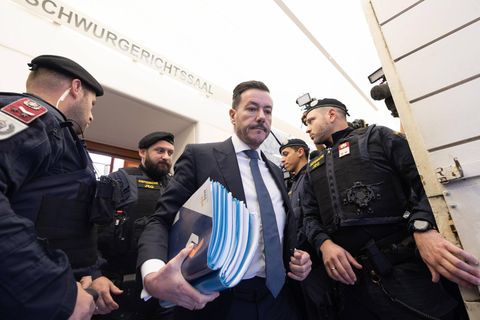 René Benko vor dem Landesgericht Innsbruck