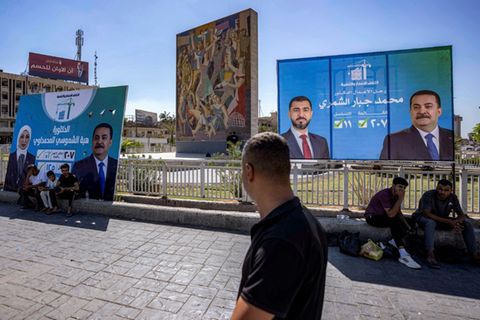 Wahlplakate in Bagdad