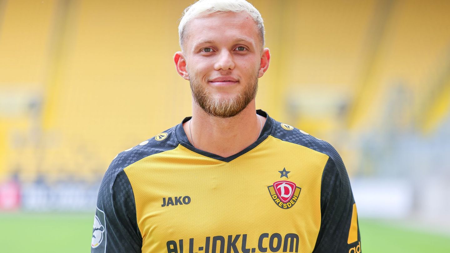 Neu beim TSV Havelse: Tom Berger, hier im Trikot von Dynamo Dresden (Archivbild) Foto: Jan Woitas/dpa