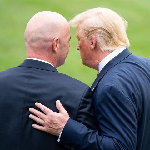 Fifa-Boss Gianni Infantino (l.) und US-Präsident Donald Trump
