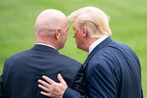 Fifa-Boss Gianni Infantino (l.) und US-Präsident Donald Trump