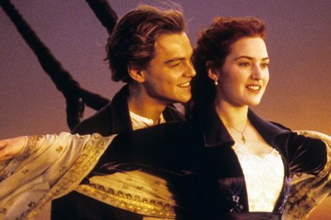 Leonardo DiCaprio und Kate Winslet in einer ikonischen "Titanic"-Szene.