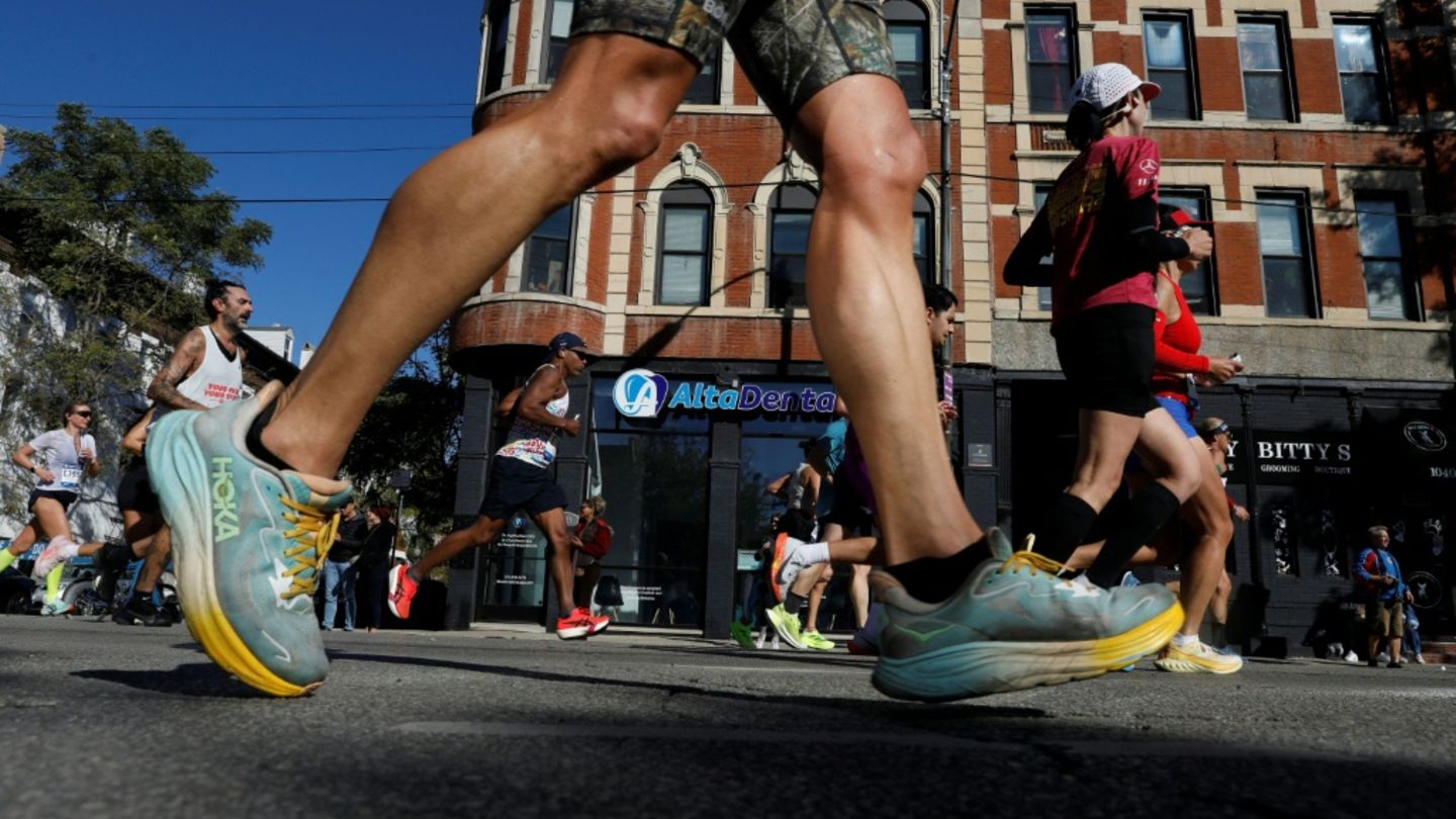 Teilnehmer bei einem Marathon