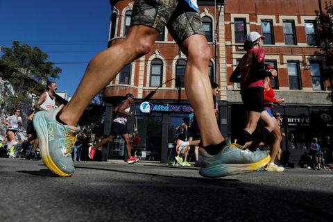 Teilnehmer bei einem Marathon