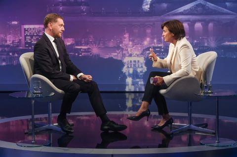 Michael Kretzschmer beim Talk mit Sandra Maischberger