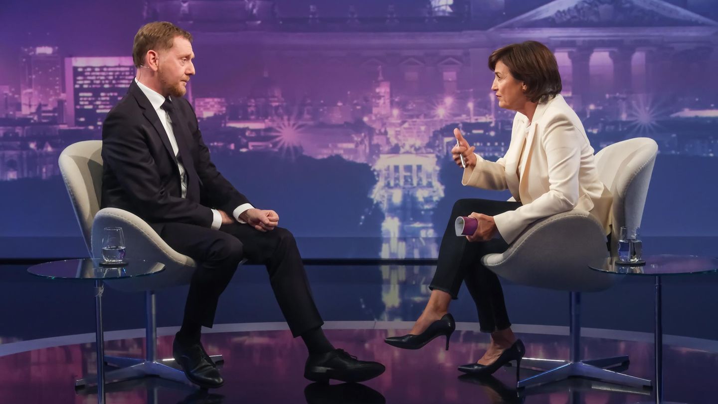 Michael Kretzschmer beim Talk mit Sandra Maischberger