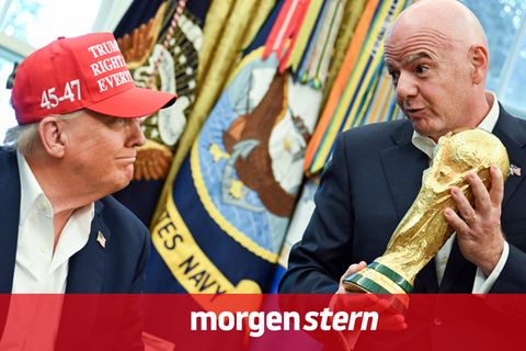 US-Präsident Donald Trump und Fifa-Chef Gianni Infantino im Oval Office