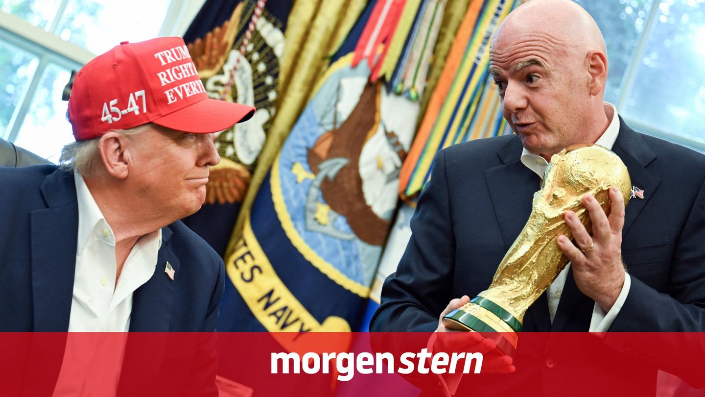 US-Präsident Donald Trump und Fifa-Chef Gianni Infantino im Oval Office