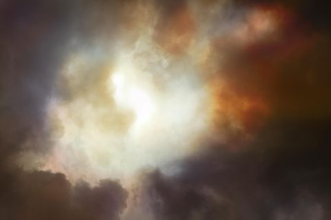 Nahtoderfahrung: Ein wolkiger Himmel mit Lichteinfall