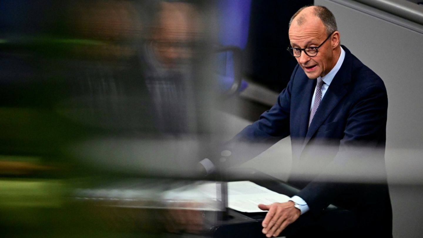 Merz am Donnerstag im Bundestag