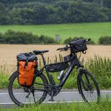 Ein schwer beladenes Touren-E-Bike