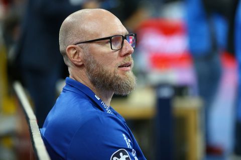Trainer Ales Pajovic und die SG Flensburg-Handewitt spielten beim ThSV Eisenach. (Archivbild) Foto: Michael Hundt/dpa
