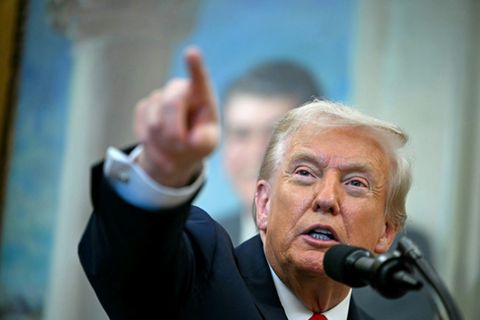 Trump am Donnerstag im Weißen Haus