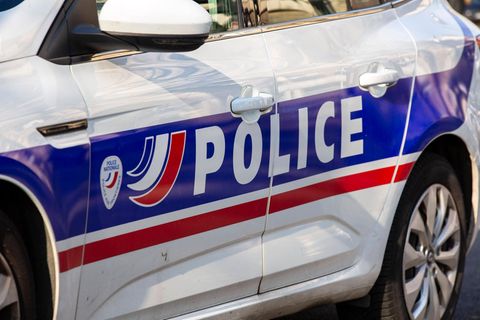 Ein französisches Polizeiauto