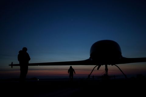 Die Ukraine greift in ihrem Abwehrkampf gegen Moskaus Angriffskrieg immer wieder russische Ziele mit eigenen Drohnen an. (Archiv