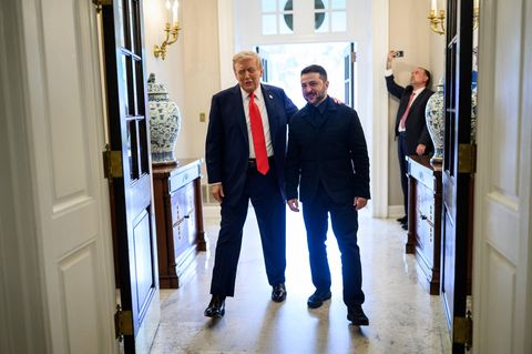 Trump und Selenskyj im Weißen Haus, August 2025