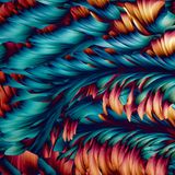 Kristallisation einer gemischten Lösung aus Alanin und Glutamin unter polarisiertem Licht – Fotografie