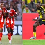 BVB-Torjäger Serhou Guirassy (r.) kann nicht die gleiche Torquote vorweisen wie Harry Kane, aber seine Klasse werden die Dortmunder benötigen, wenn sie eine Chance haben wollen. Zuletzt war er leicht angeschlagen. Die Bayern bieten in diesem Duell die Verteidiger-Schwergewichte Jonathan Tah (l.) und Dayot Upamcano auf, wobei Letzterer als linker Innenverteidiger wahrscheinlich häufiger mit Guirassy zu tun haben wird