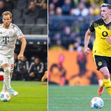 Harry Kane (l.) ist der Tor-Wunderwuzzi des FC Bayern. In zehn Pflichtspielen schoss er 18 Tore – eine sensationelle Quote. Ihn komplett aus dem Spiel zu nehmen, ist vielleicht unmöglich, BVB-Verteidiger Nico Schlotterbeck wird es als zentraler Mann in der Dreierkette trotzdem versuchen. Aber ohne Unterstützung aus dem defensiven Mittelfeld (Marcel Sabitzer und Felix Nmecha) wird er die Aufgabe kaum bewältigen
